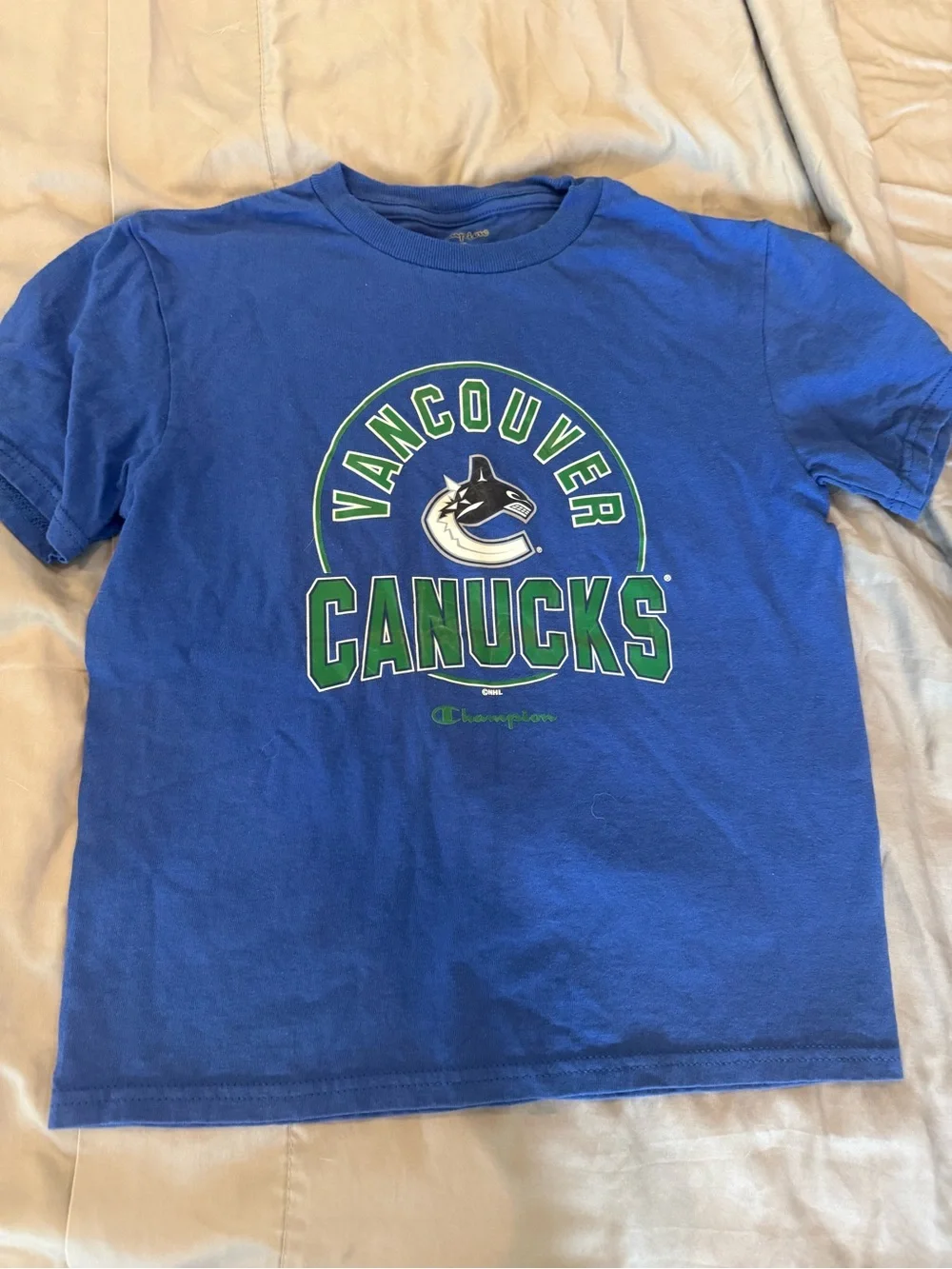 Champion Royal Blue Vancouver Canucks Graphic Tee